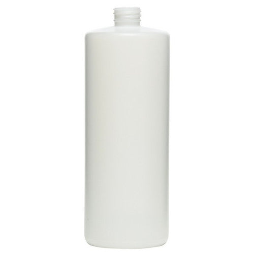 32 Ounce Cylinder Natural HDPE Bottles And Caps-Pharmaceutical Grade-Free 48 State US Shipping