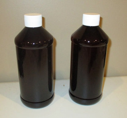 16 oz Modern Round PET Bottles And Caps-Pharmaceutical Grade-FREE 48 US State Shipping